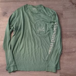 Vineyard Vines Green Long Sleeve Tee Size Small